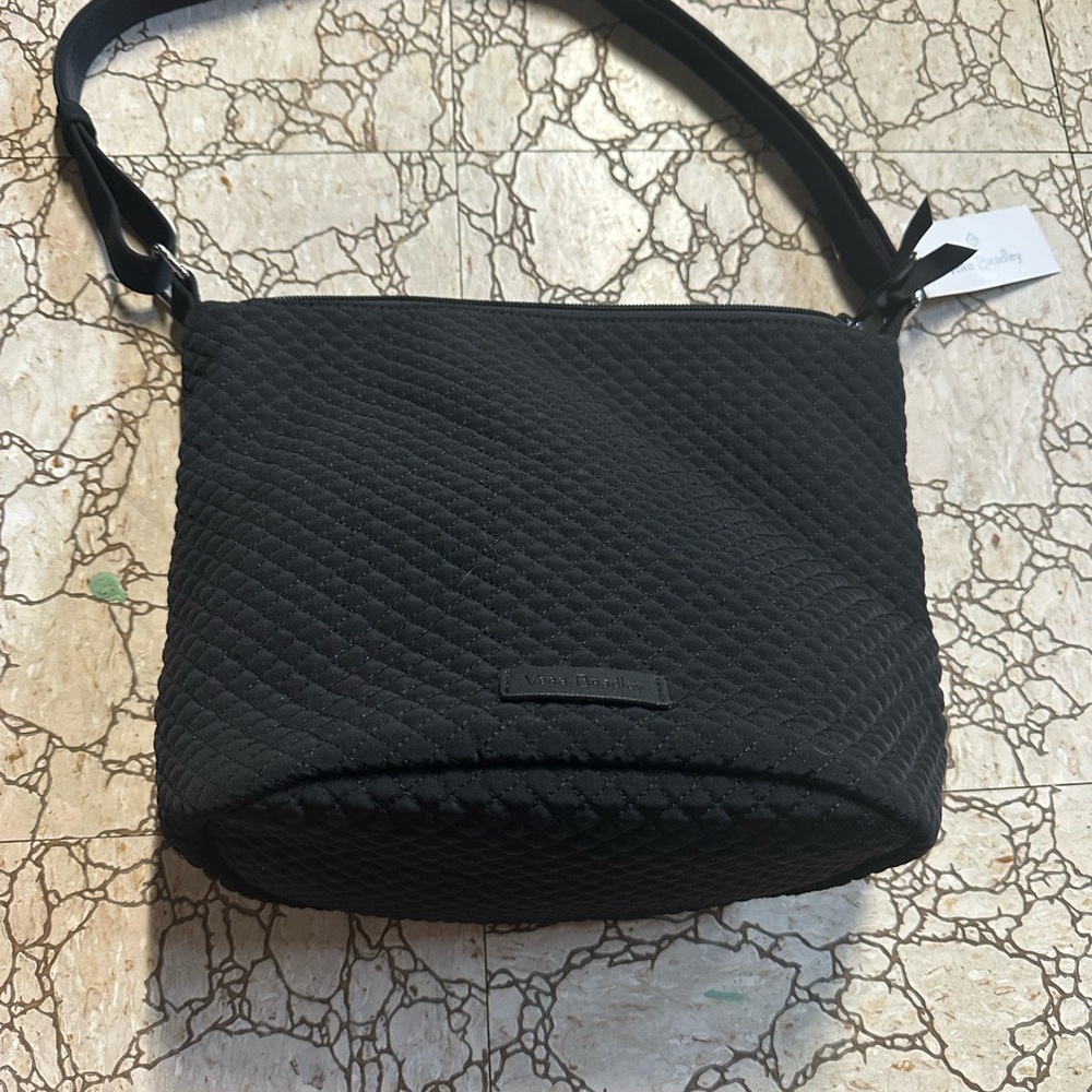 Black Vera Bradley Quilted Shoulder Bag